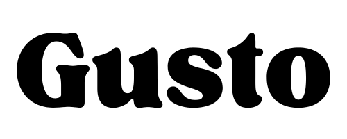 Logo Gusto negro