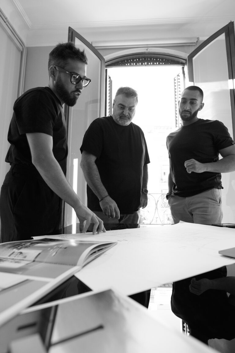 Gusto founders collaborating on architectural and investment planning